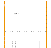 레포트표지 (중간줄)